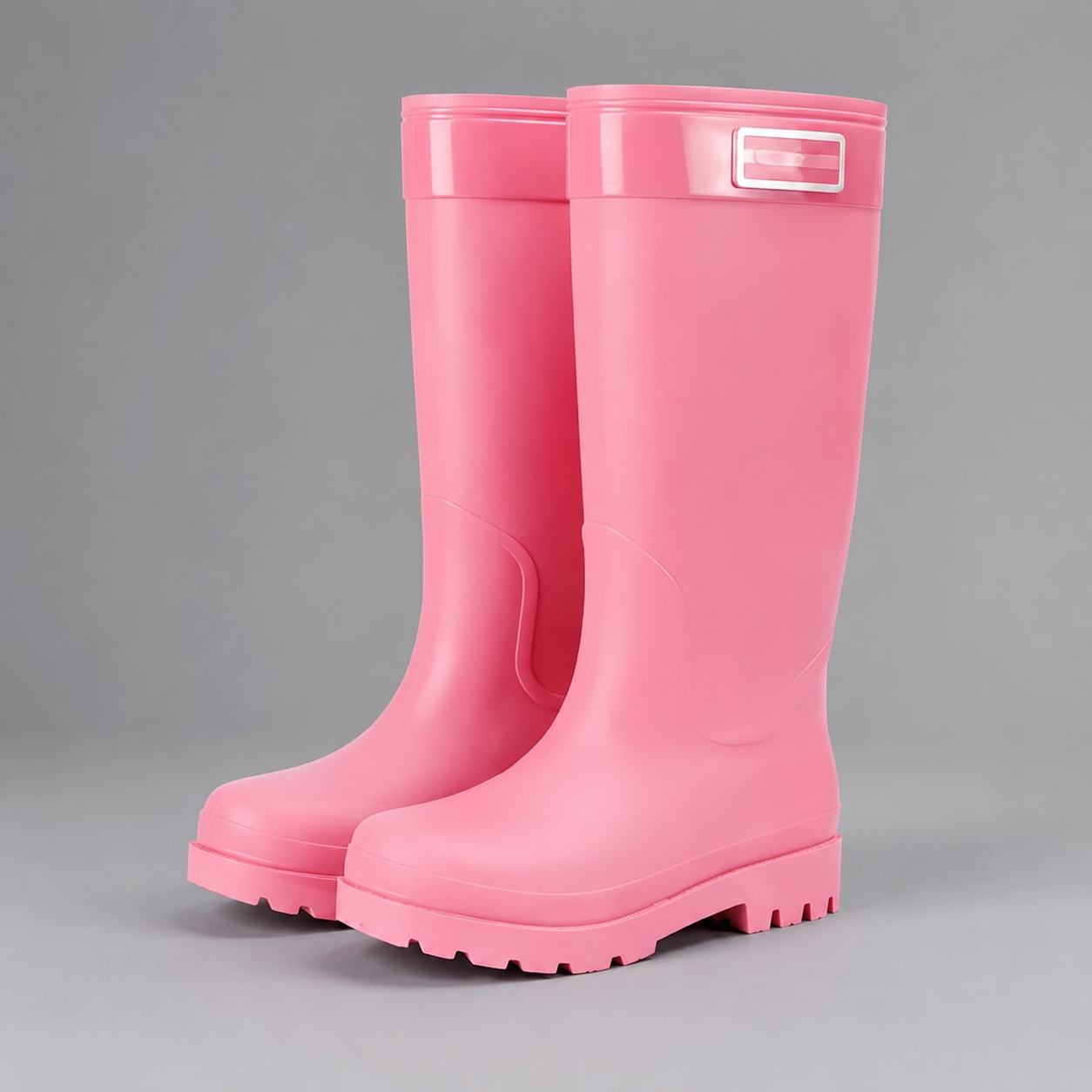 Women's waterproof fleece-lined winter rain boots with a high Wellington design, fully waterproof PVC construction, non-slip deep tread outsole and warm plush fleece lining, ideal for walking, gardening, commuting and outdoor winter activities.
