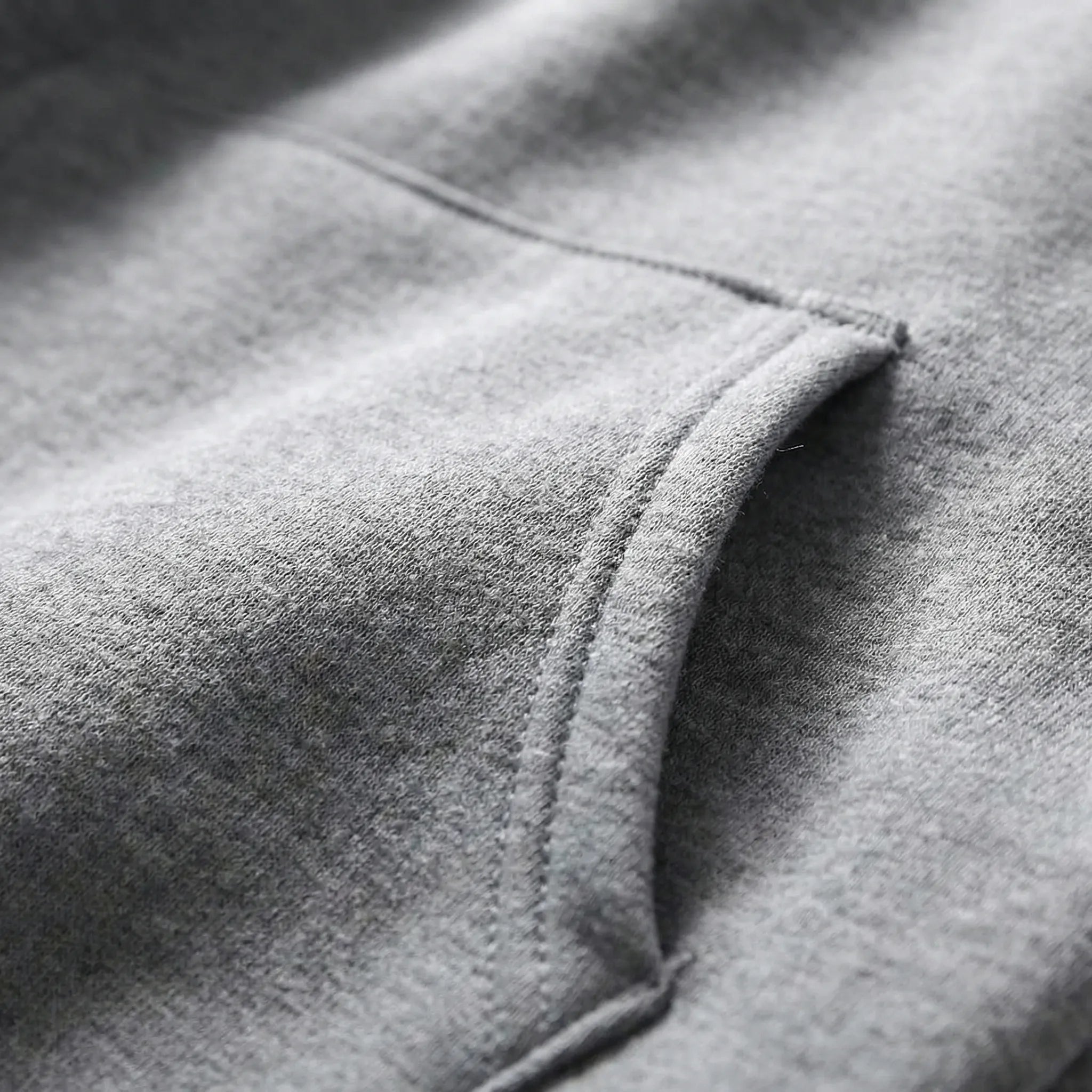 Close-up of gray fabric with a focus on texture and folds2