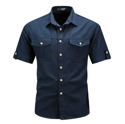 Men’s cargo pocket outdoor shirt with durable fabric and relaxed fit