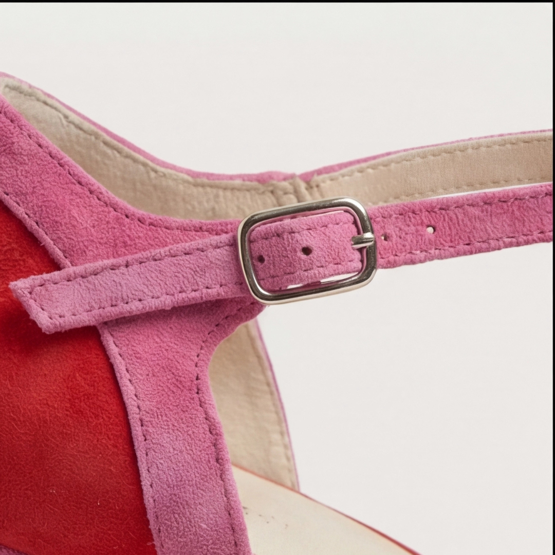 Women’s ankle strap heels with comfortable fit and cushioned sole