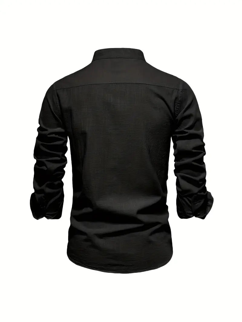 Black shirt on a white background
