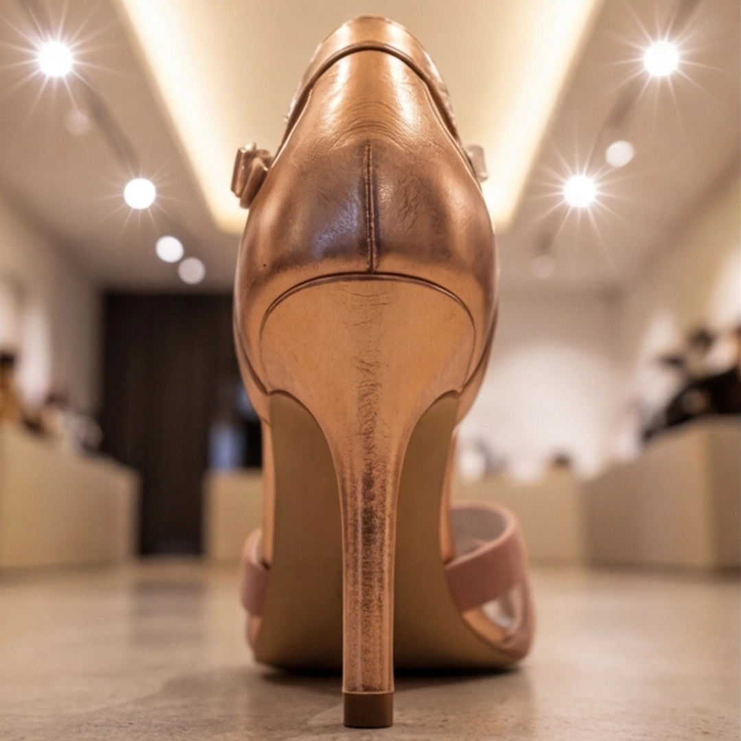 Women’s T-strap low heel sandals with comfortable fit and open design