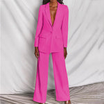 Women’s Wide-Leg Tailored Suit Set - Smart Style