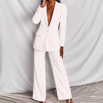 Women’s Wide-Leg Tailored Suit Set - Smart Style