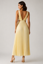 Women’s Pleated Midi Cocktail Dress - Craw Leigh