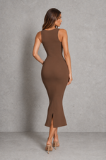 Women’s Strapless Pencil Midi Party Dress