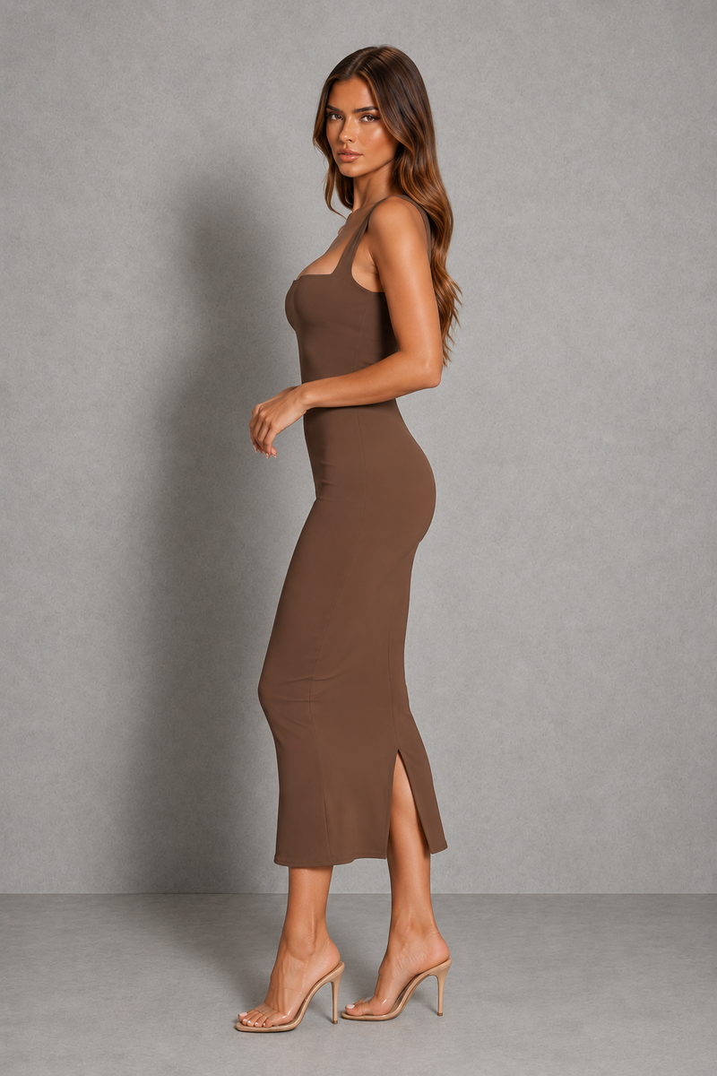 Women’s Strapless Pencil Midi Party Dress
