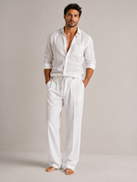 Men’s Relaxed Fit Drawstring Trousers - Craw Leigh