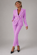 Women’s Elegant Double Breasted Blazer & Tailored Trouser - Smart Occassion Set