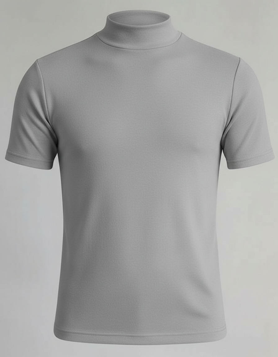 Men’s Roll-Neck Slim Fit Shirt - Crawleigh