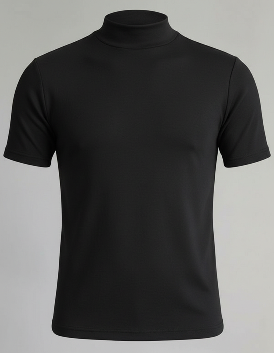 Men’s Roll-Neck Slim Fit Shirt - Crawleigh