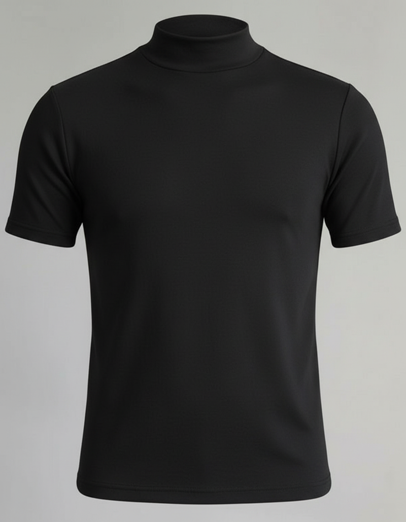 Men’s Roll-Neck Slim Fit Shirt - Crawleigh