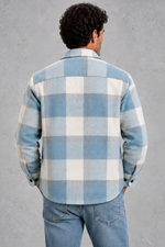Men's Checked Overshirt – Blue Check
