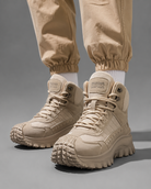 Men's autumn casual outdoor lace-up boots with breathable PU upper, ankle-height design, cushioned fabric insole and durable PVC sole, suitable for everyday walking and casual outdoor wear.