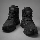 Men's autumn casual outdoor lace-up boots with breathable PU upper, ankle-height design, cushioned fabric insole and durable PVC sole, suitable for everyday walking and casual outdoor wear.