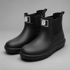 Women's waterproof ankle boots with a non-slip sole and easy pull-on design for comfortable everyday wear in wet weather.