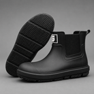 Women's waterproof ankle boots with a non-slip sole and easy pull-on design for comfortable everyday wear in wet weather.