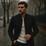Men’s Tailored Wool Blend Coat - Crawleigh