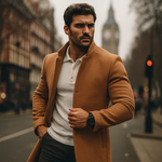Men’s Tailored Wool Blend Coat - Crawleigh
