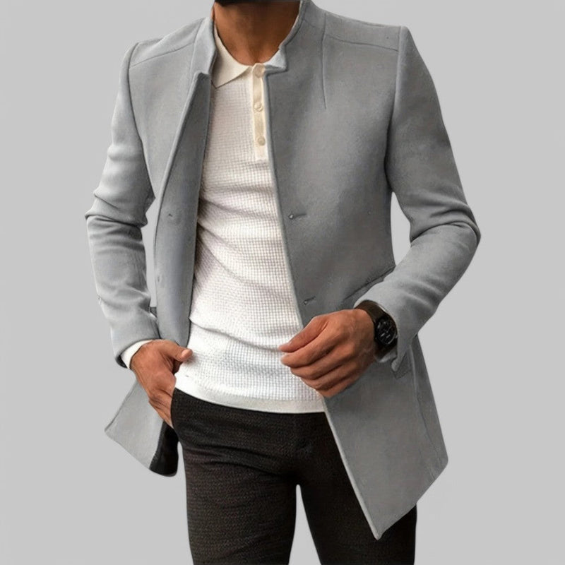 Men’s Tailored Wool Blend Coat - Crawleigh