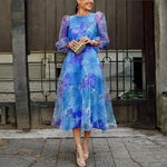 Women’s Sheer Floral Midi Dress - Crawleigh