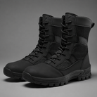 Unisex high-top hiking boots with a waterproof PU and fabric upper, lace-up fastening, breathable textile lining, lightweight EVA midsole and slip-resistant TPR rubber outsole for hiking, trekking, camping, walking and everyday outdoor wear.