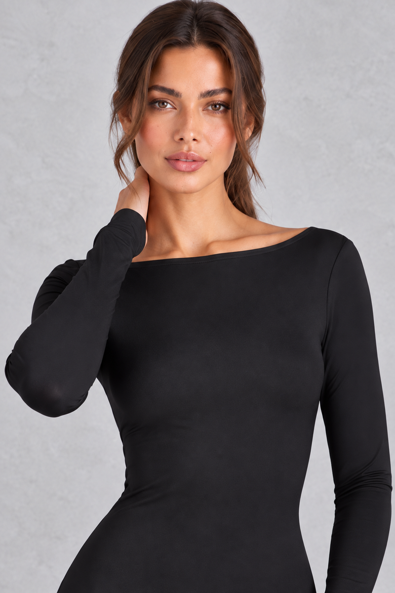 Women’s Backless Ruched Bodycon Maxi Evening Dress