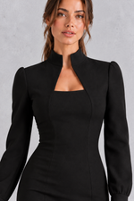 Women’s Elegant Long Sleeve Bodycon Midi Dress