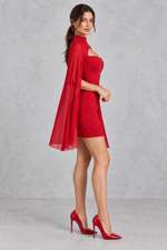 Women’s O-Neck Bodycon Mini Party Dress