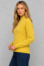 Women's premium cashmere turtleneck sweater with a regular fit, soft-touch knit, long sleeves, and a cosy high neckline for everyday wear.