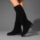 Women's comfy mid-calf casual boots in a timeless design with a durable synthetic upper, comfortable textile lining and supportive sole, ideal for everyday autumn and winter wear.