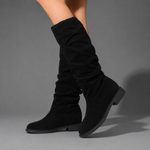 Women's comfy mid-calf casual boots in a timeless design with a durable synthetic upper, comfortable textile lining and supportive sole, ideal for everyday autumn and winter wear.