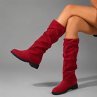 Women's comfy mid-calf casual boots in a timeless design with a durable synthetic upper, comfortable textile lining and supportive sole, ideal for everyday autumn and winter wear.