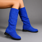 Women's comfy mid-calf casual boots in a timeless design with a durable synthetic upper, comfortable textile lining and supportive sole, ideal for everyday autumn and winter wear.