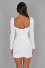Women’s Corset Mini Dress with Puff Sleeves for Party & Special Occasion Wear