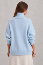Women’s Knitted Roll Neck Jumper - Soft Turtleneck Sweater