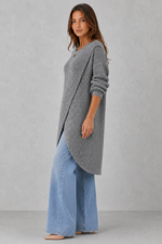 Women’s Draped Neck Knit Jumper for Casual & Everyday Wear
