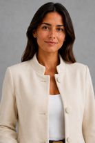 Women’s elegant tailored lightweight blazer with a flattering feminine fit for work and everyday wear.