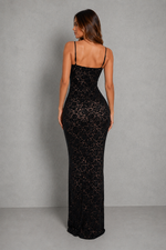 Women’s Lace Maxi Dress with Sweetheart Neckline for Evening & Special Occasion Wear