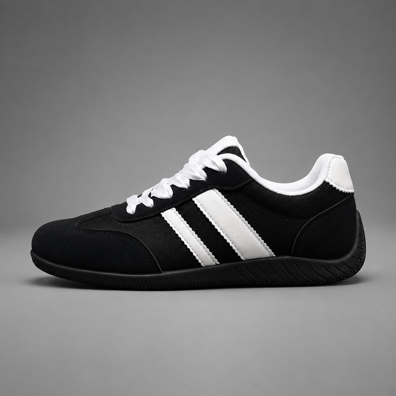 Women’s lightweight casual lace-up trainers with a low-top design, durable man-made upper, cushioned insole and flexible TPR sole, ideal for everyday walking, commuting, shopping and casual wear.