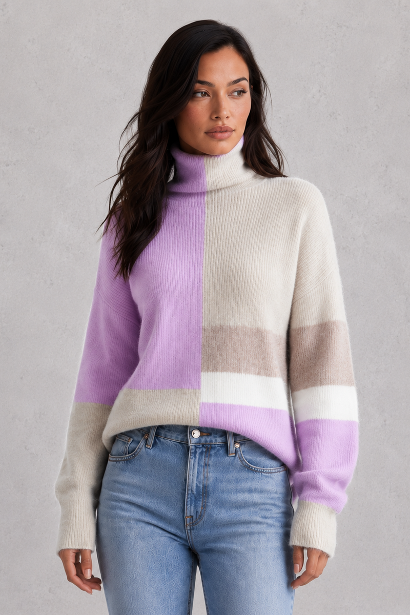 Women’s Lightweight Turtleneck Sweater for Casual & Everyday Wear