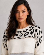 Women’s Mixed Pattern Knit Jumper for Casual & Everyday Wear