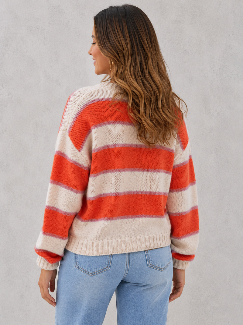 Women’s Striped Knit Jumper for Casual & Everyday Wear
