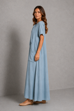 Women’s Relaxed Maxi Dress with Pockets for Casual Summer & Holiday Wear