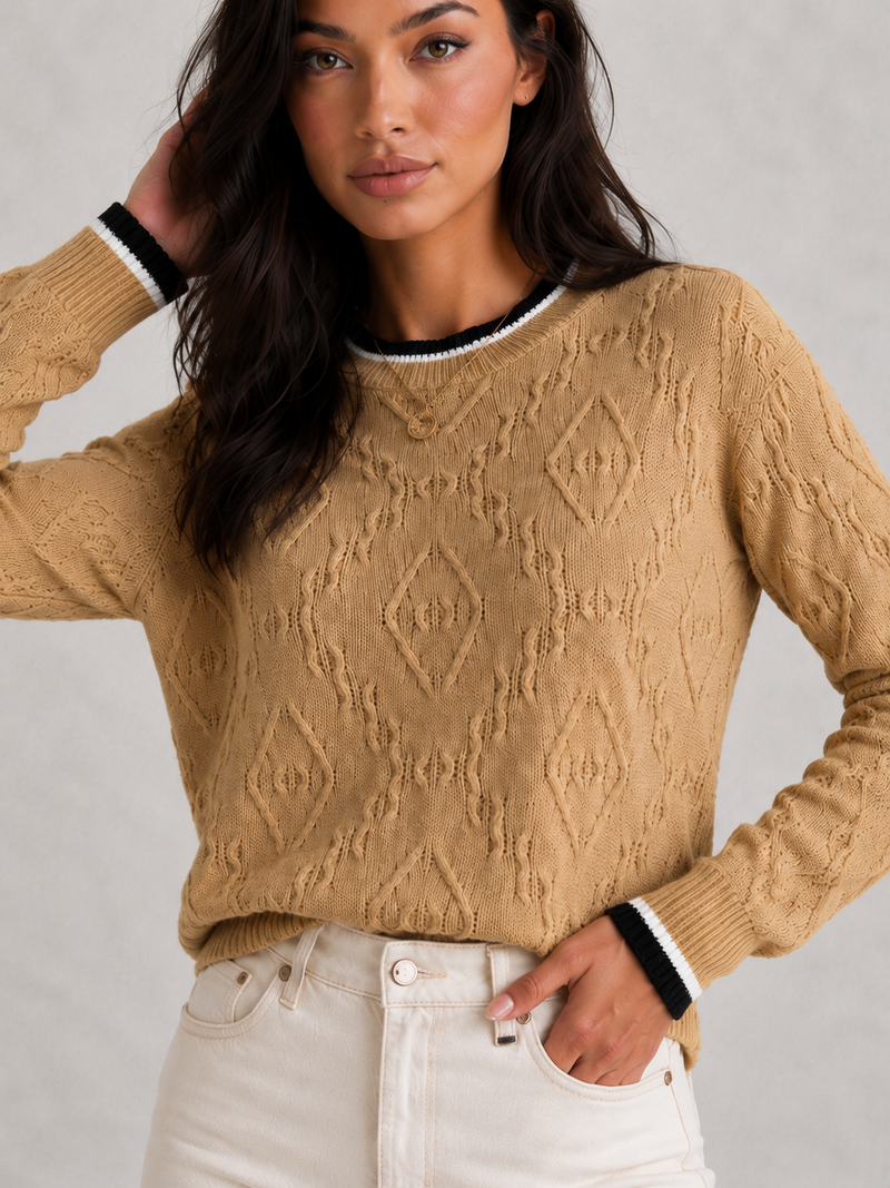 Women’s Striped Knit Jumper for Casual & Everyday Wear
