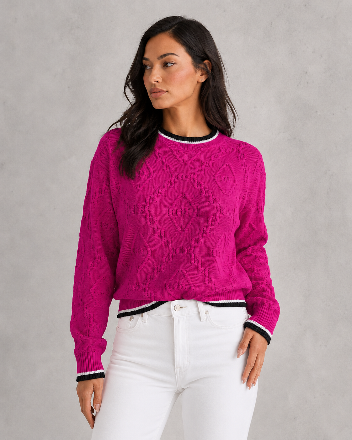 Women’s Striped Knit Jumper for Casual & Everyday Wear
