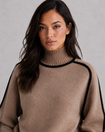 Women's Merino Wool Roll Neck Jumper - Soft Knitted Winter Sweater