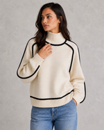 Women's Merino Wool Roll Neck Jumper - Soft Knitted Winter Sweater