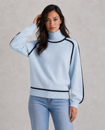 Women's Merino Wool Roll Neck Jumper - Soft Knitted Winter Sweater
