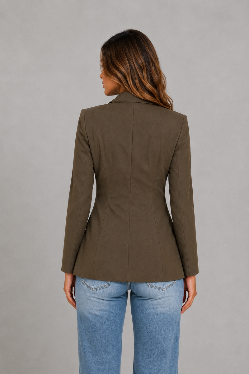 Women’s Tailored Single-Breasted Blazer for Work & Smart-Casual Wear